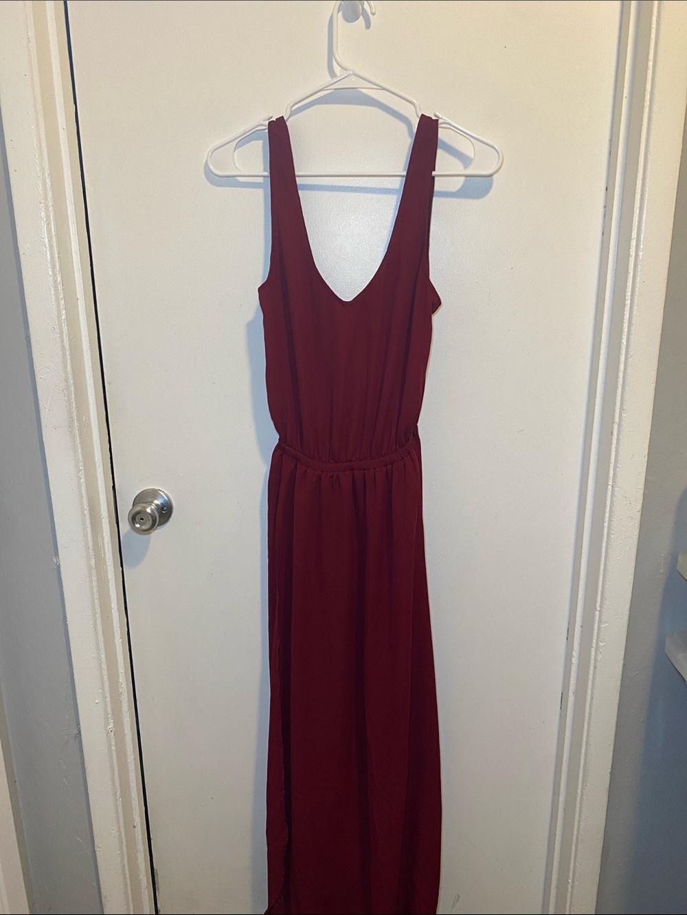 Show Me Your MuMu Burgundy Sleeveless Maxi Dress